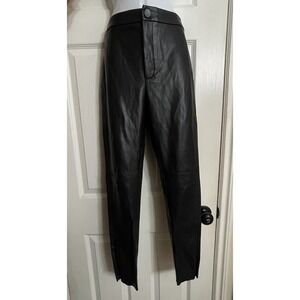 Women's Faux Leather Pants Vegan  Leggings  Zara Size Large S